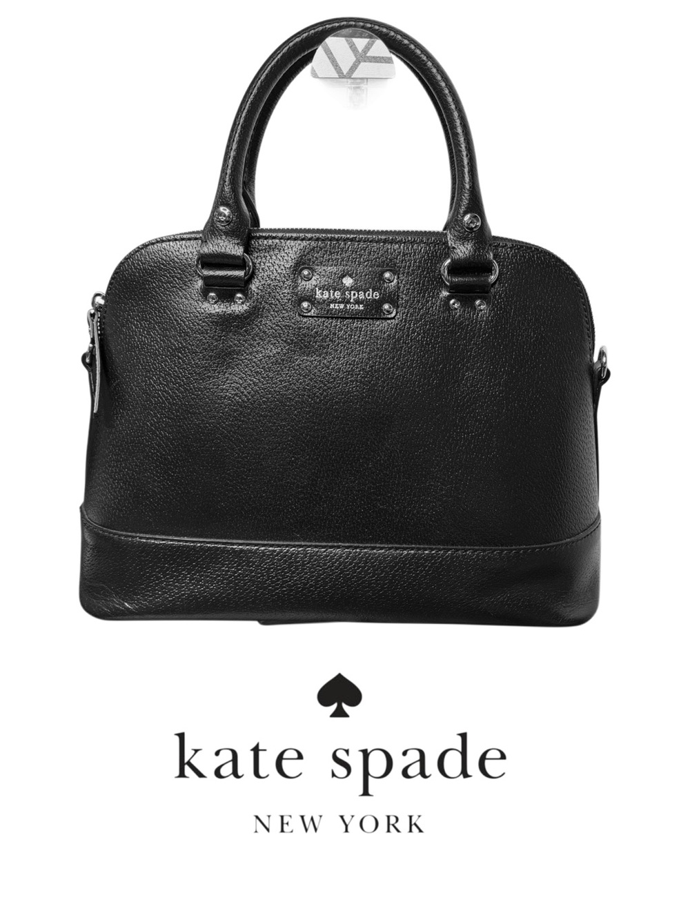 Kate Spade Wellesley Small Rachelle Black Pebbled Leather Satchel
